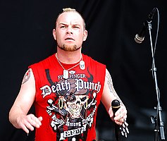 Ivan Moody performing at Rock on the Range 2010 in Columbus, Ohio