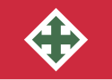 Flag of the Arrow Cross Party 1942 a 1945.svg