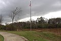 Flagpole along Ocmulgee River