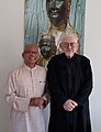 Fr. Cedric Prakash with Fr. Peter Hans Kolvenbach, the former Superior General of the Jesuits in Beirut, Lebanon on July 11, 2016.