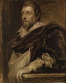 Frans Francken II by Anthony van Dyck, one of a series of studies for portrait prints