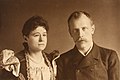 Eva og Fridtjof Nansen giftet seg i 1889.