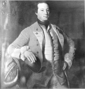 Captain George Scott owned property on which his brother Joseph Scott built the Scott Manor House GeorgeScottByCopleyAtTheBrook.png