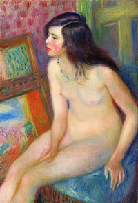 Temple Gold Medal Nude (1924) by William Glackens. Winner of the 1924 Temple Gold Medal. Glackens Temple Gold Medal Nude 1924.jpg