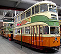 Gerestaureerde 'Coronation' tram 1392 in het Glasgow Museum of Transport.