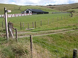 Weg in der Nähe von Llyn Clywedog