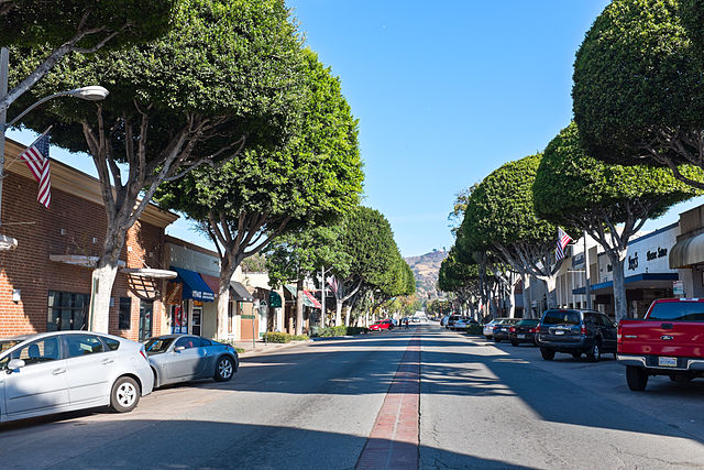 Image: Greenleaf Street in Whittier California