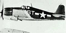 XF6F-2 showing the later R-2800-21 installation with Birman turbocharger (1943)