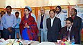 Harsimrat Kaur Badal addressing the media at the photo exhibition ‘Saal Ek Shuruaat Anek’, highlighting the achievements of one year of NDA Government, at Gangtok, in Sikkim. The State IPR Minister.jpg