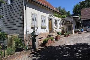 Remnants of the wall of Schallodenbach Castle