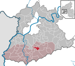 Läget för Hentern i Trier-Saarburg