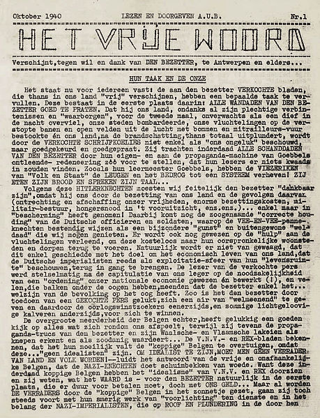 File:Het Vrije Woord - Oktober 1940.jpg