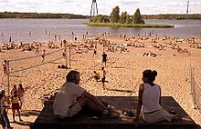 Hietaniemi beach in Finland Hietaniemi beach.jpg