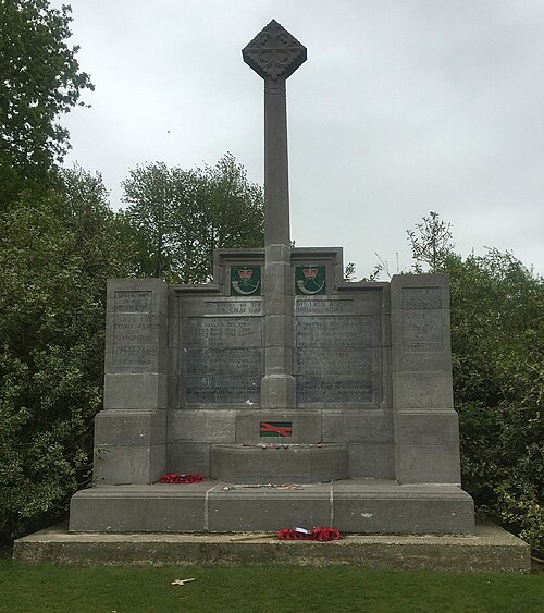 Memorial to the 14th (Light) Division at Hill 60 (Ypres) in Belgium.