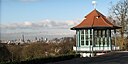 ☎∈ The Horniman Museum bandstand overlooking the London skyline.