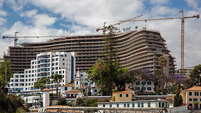 Hotel Savoy Palace under construction in Funchal, Madeira