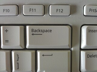 <span class="mw-page-title-main">Backspace</span> Key on a keyboard
