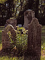 Illegible old tombstones (possibly from the 1850s) in the Mount Pisgah Presbyterian Church Cemetery, Pittsburgh