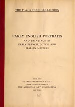 Thumbnail for File:Illustrated Catalogue of the Early English Portraits and Other Paintings Collected by the Late F. A. G. Hood... (1915) (IA earlyenglish00amer).pdf