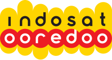 Logo of Indosat Ooredoo, used from 3 October 2019 until 4 January 2022 Indosat Ooredoo.svg