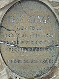 Inscriptions sur la tombe de P. Senge au cimetière Saint-Georges de Haguenau.