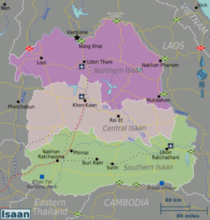 Die Unterregionen Nordostthailands