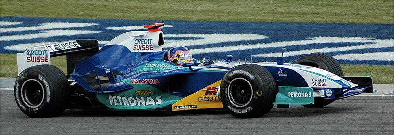 File:Jacques Villeneuve (Sauber) qualifying at US Grand Prix 2005.jpg