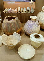 pottery and cone mosaic pieces