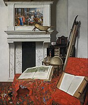 Interieur met een verzameling rariteiten (1712)