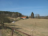 Čeština: Dům v Janovicích. Okres Liberec, Česká republika.