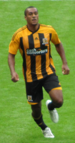 Simpson playing for Hull City in 2011 Jay Simpson 23-07-11 1.png