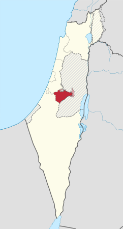 Jerusalem District in Israel (+disputed hatched) (semi-Israel areas hatched).svg