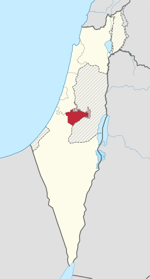 Іерусалімская акруга на карце