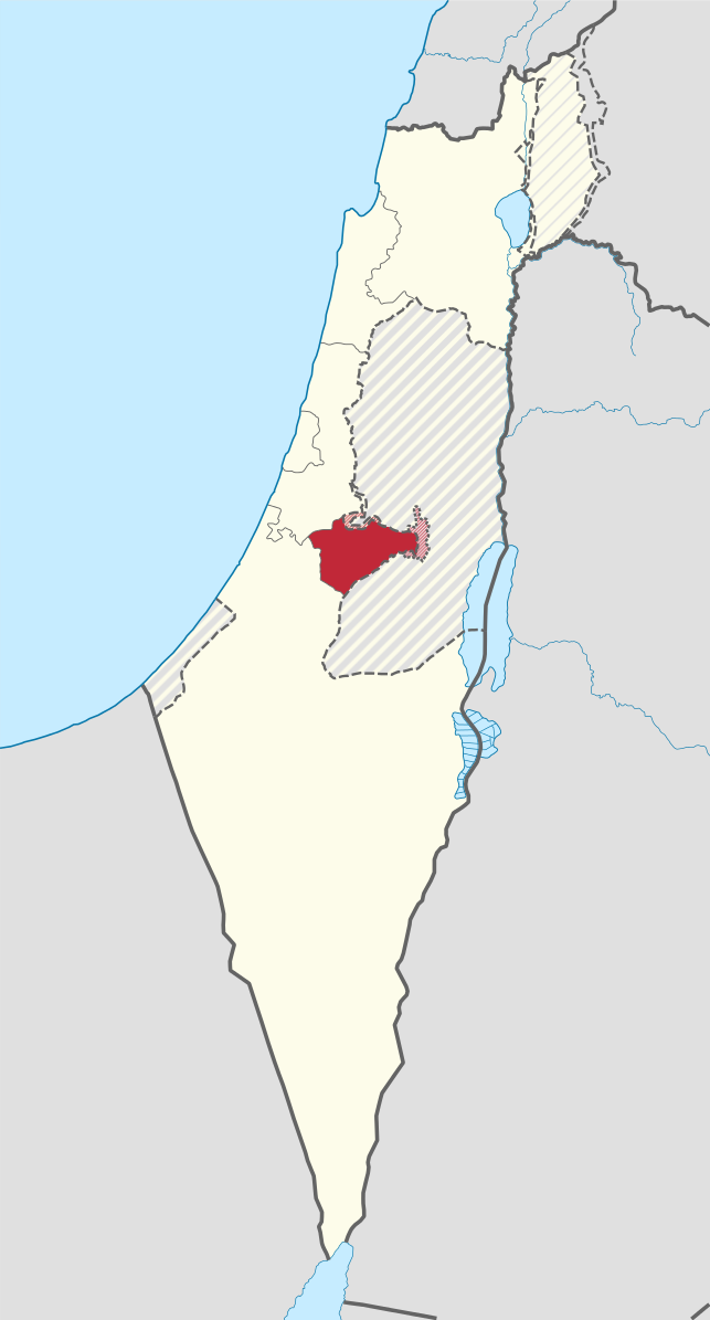 Israel palestine map