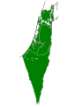 palästinensische Gebiete und jüdische Siedlungen um 1946