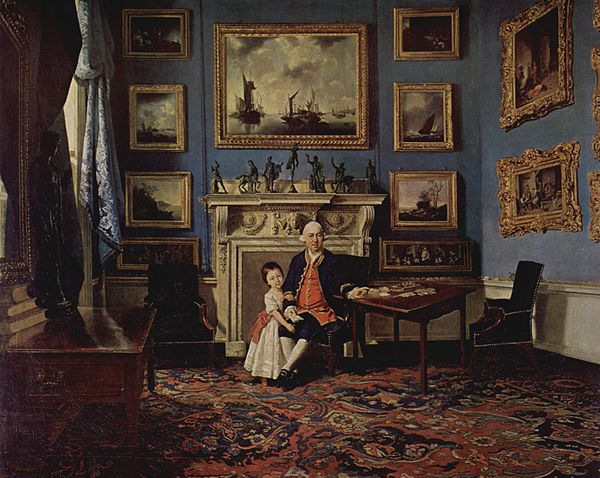 Dundas and his grandson Lawrence, painted by Johann Zoffany c. 1775