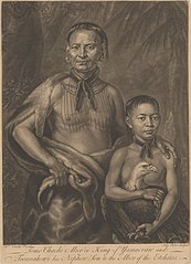 Tomo Chachi Mico, or King of Yamacraw, and Tooanahowi [sic], His Nephew
