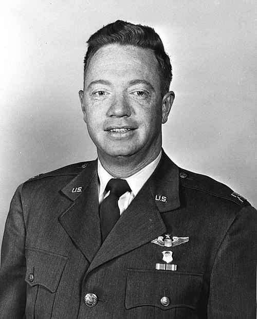 Colonel Joseph W. Kittinger II, USAF (pictured as a captain) First person to conduct stratospheric space diving