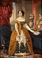 Хуан Кордеро[en]. Портрет Марії Долорес де Тости, другої дружини Санта-Анни.