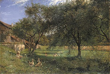 Jules Girardet, Paysage, 1877