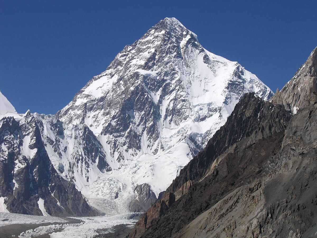 K2 And Everest On Map K2 – Wikipedia