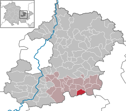 Läget för kommunen Karlsdorf i Saale-Holzland-Kreis