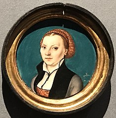 Portrait de Katharina von Bora, l'épouse de Martin Luther