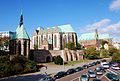 Les trois églises de la vieille ville ; au premier plan: la chapelle Sainte-Madeleine