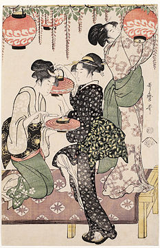 Kitagava Utamaro - Devojke ispod jorgovana
