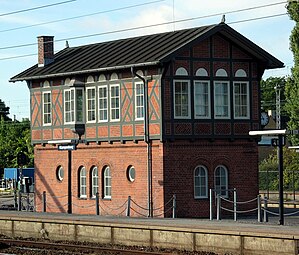 Signalpost på Klampenborg Station