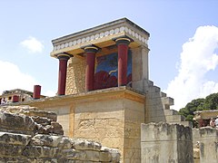 Minoan palace at Knossos, Crete, c. 1700