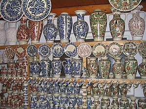 Negozio di ceramiche a Corund (Korond)