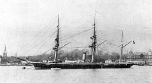 Крейсер 2-го ранга «Крейсер» на Балтике. 1892 год