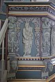 English: Pulpit in Kvislemark church, Næstved, Denmark. The pulpit is from 1635